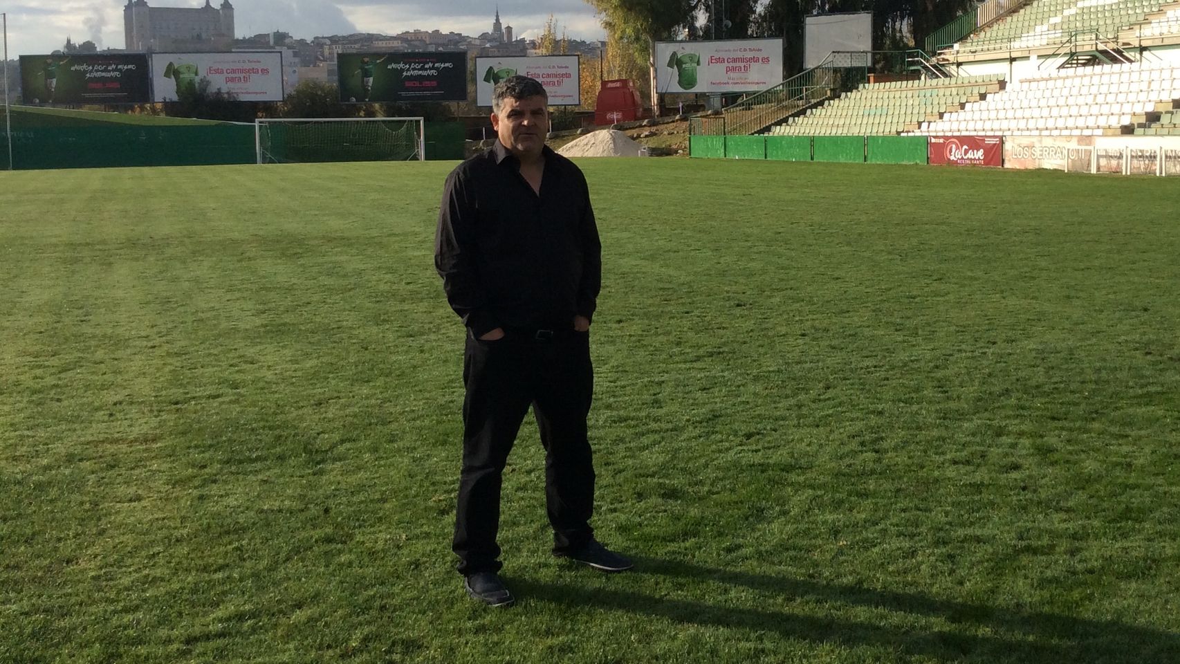 Onésimo Sánchez en el campo del Toledo